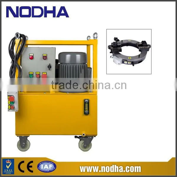 Split Frame Hydraulic Driven For Low Budget 24" And Smaller Pipe Cold Cutting And Beveling Machine