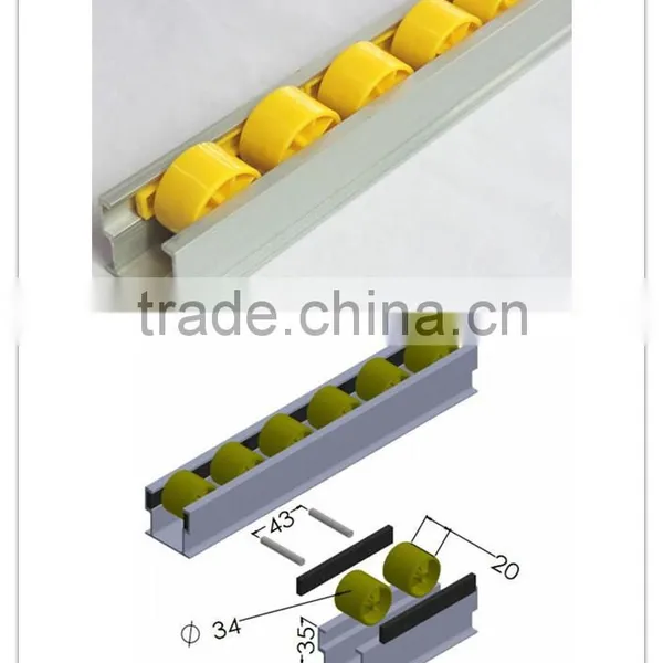 JY-2045A|Sliding Track for Production Line|Aluminum Roller Track for Industry|H Roller Track photo-3