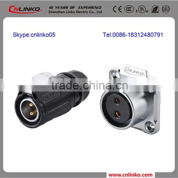 2015 Hot IP65/67 Waterproof 2 Pin Electric Male Female Connectors