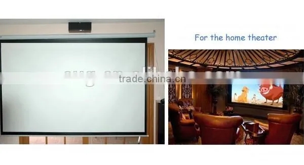 Motorised Projection Screen, Electric Projection Screen, Big Size Projector Screen for Office Home Theater School 60-300 Inches photo-4