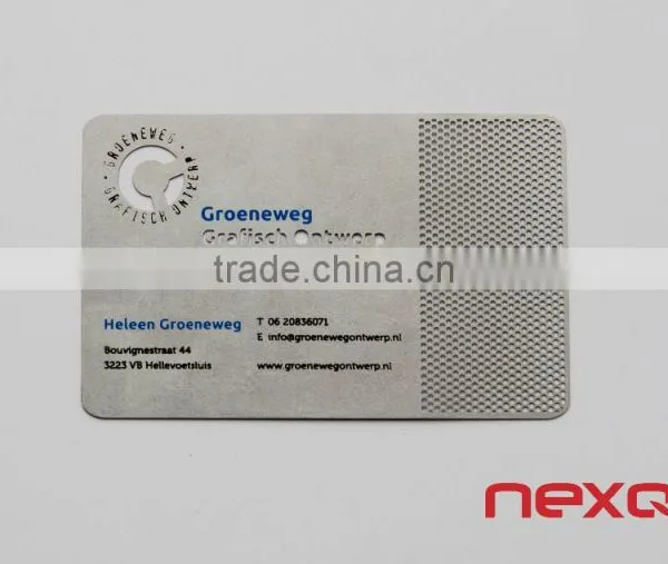 Custom Printed Laser Cut Business Card Metal photo-6