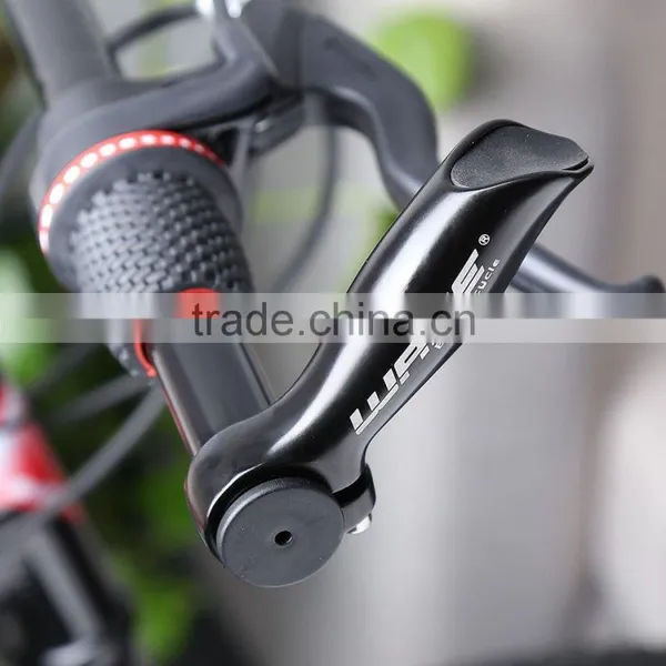 WAKE Paired Utility Black Handlebar Bar End Aluminum Alloy Glossy MTB Bike Rubber Lock-on Cover Bicycle Accessories Parts photo-4