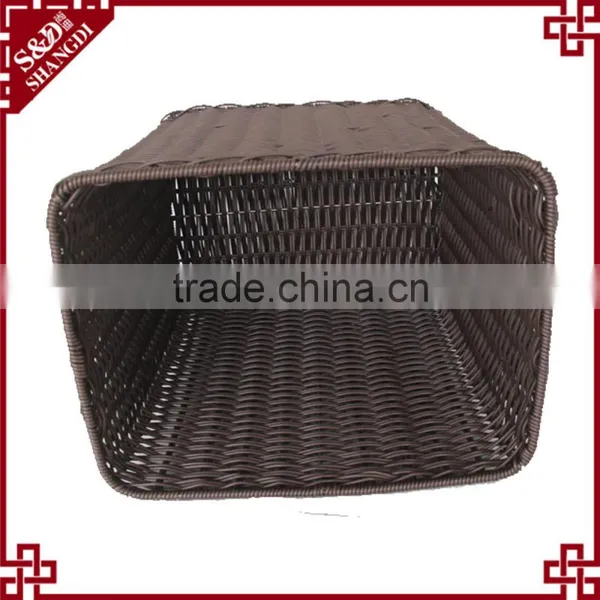 Wholesales Chinese Supplier PE Rattan Plastic Laundry Basket for Dirty Clothes photo-3