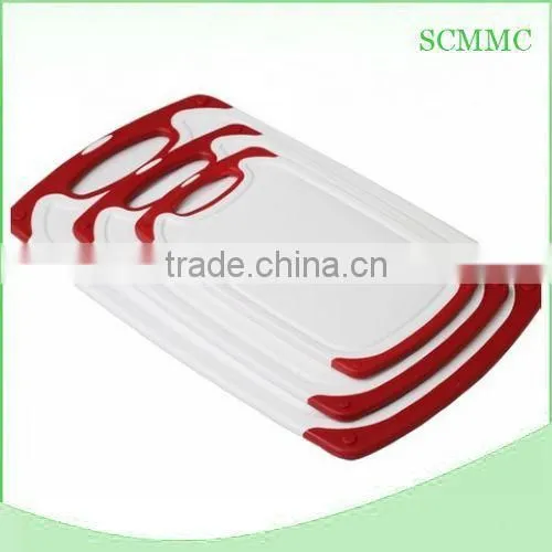 Anti-skid PP +TPR Plastic Chopping Block/ Cutting Board photo-2