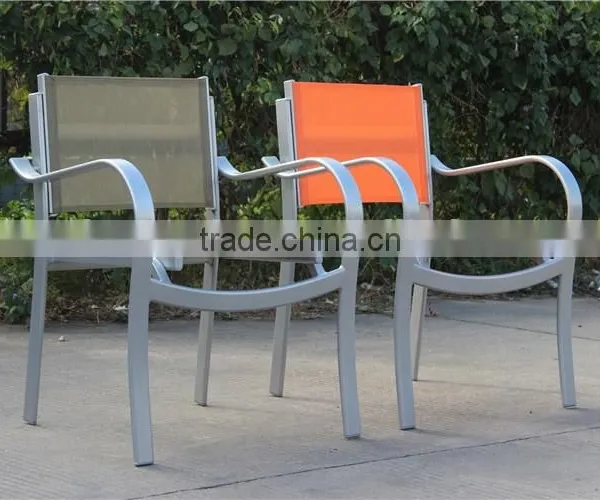 Commercial Mesh Coffee Set Aluminum Outdoor Furniture photo-5