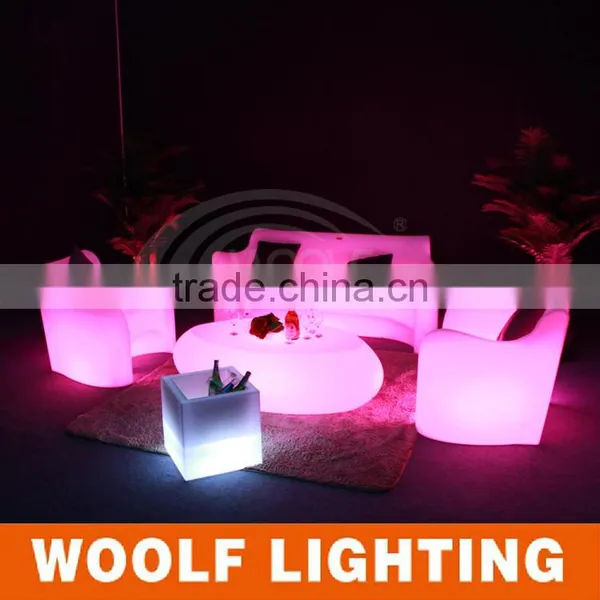 Led Sofa Cum Bed Furniture/furniture Sofa/living Room Mini Bar Furniture Design/WOOLF Dubai Popular Light Sofa Furniture Set, photo-2