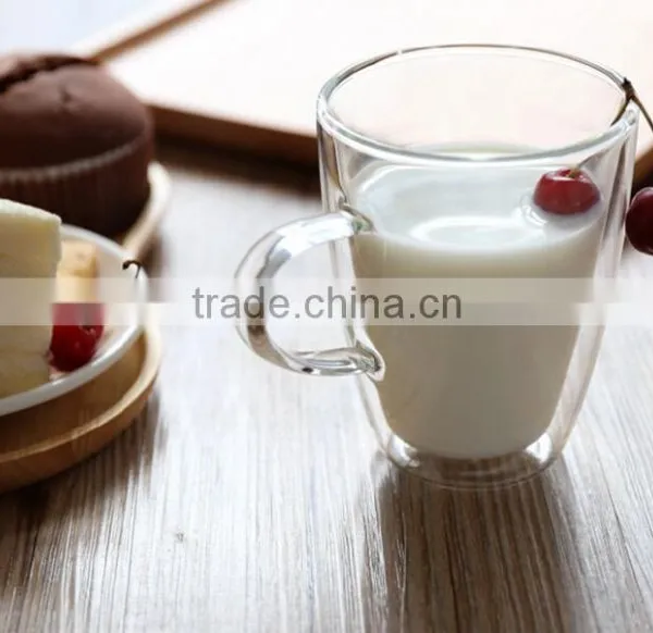 Borosilicate Glass With Handle Heat Resistant Glass With Handle Double Wall Glass With Handle photo-6