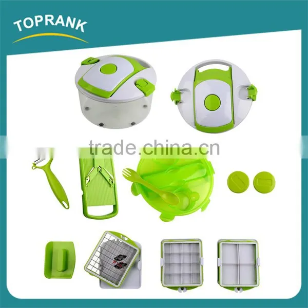 Mutil-function Plastic Chopped Fruit Vegetable Peeler Slicer Cutter Multi Manual Salad Maker photo-2