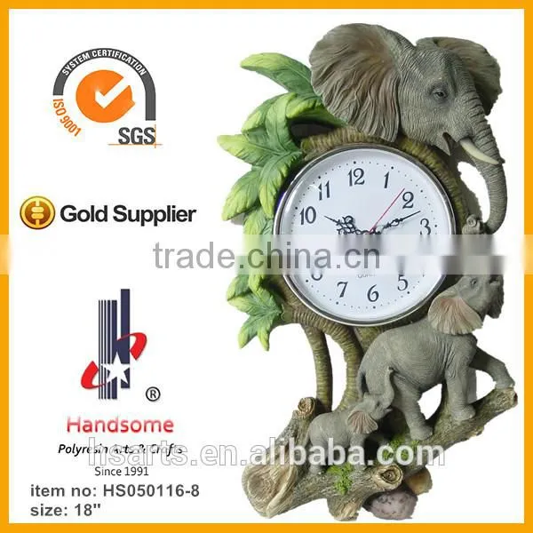 18 Inch Hot Sales Resin Clock 3d Last Supper Carving Wall Art Hanging Decoration photo-2