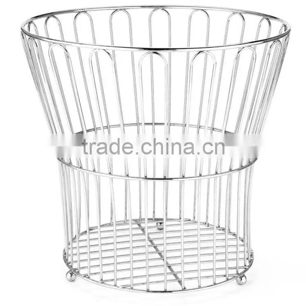 HIGH QUALITY Muti-function Hotel Waste Basket, Metal With Chrome Plate photo-5