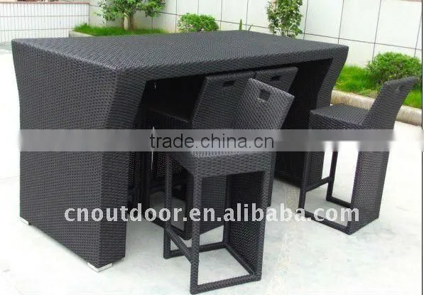 Hot Sale Rattan Popular Bar Sets,dining Wicker Furniture photo-3