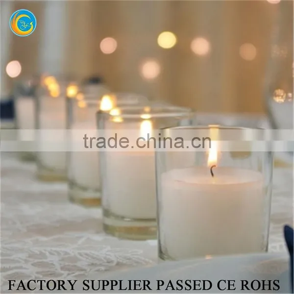 Flamless Round Glass Wax Filled Tealight Candle photo-6