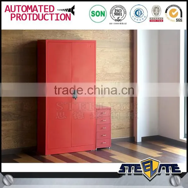 2 Door Steel Clothes Storage Locker Cabinet Metal Closet Wardrobe photo-2