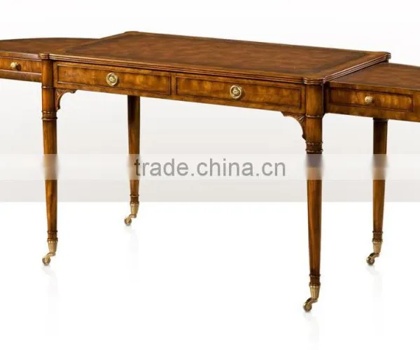 Highly Refine Regency English Victorian Designed Solid Wood Veneer Bureau Plat Office Writing Table BF12-05274f photo-3