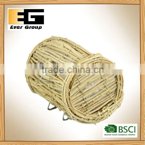 Natural Rattan Baskets Garden Planter Decoration Tray photo-3