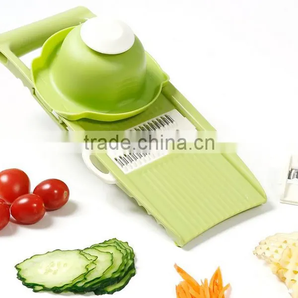 Professional Vegetables Mandoline Julienne Cutter Slicer Grater Garlic photo-3