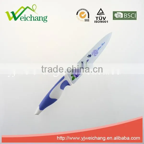 WCE567 5 Pcs Set Kitchen Knives Artwork Painting Blade PP With TPR Handle , Hot Sale, Wholesale photo-4