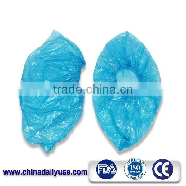 Blue Disposable PE Waterproof Shoe Cover,Disposable Plastic CPE/PE Shoe Cover,Blue PP Non Woven Nonwoven Shoe Cover photo-3