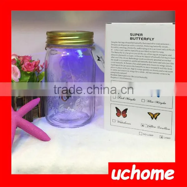 UCHOME Perfect Butterfly Wedding Gift and Factroy Price Glass Butterfly in a Jar photo-2