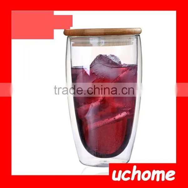 UCHOME Heat Resistant Double Wall Insulated Glass Coffe Cup For Home photo-4