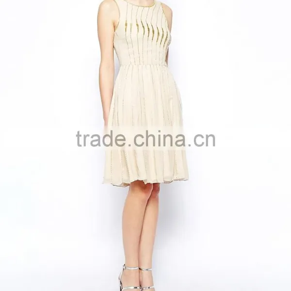 Fashionable Guangzhou Factory Price Dress Quality Party Wholesale Beaded Evening Dress 2015