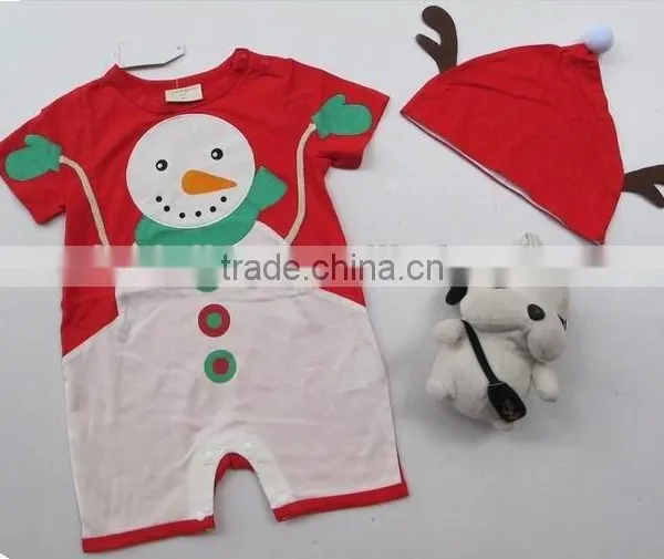 New Fashion Snowman Baby Romper Baby Clothes Baby Christmas Clothes photo-3