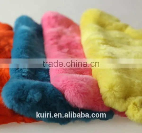 Rex Rabbit Real Fur / Garment Leather Fur / Colorful True Rabbit Hair for Collar Scarf