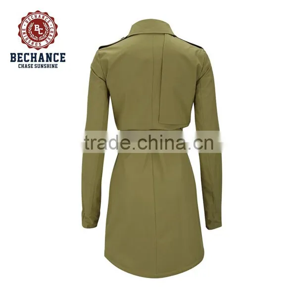 2016 Women's Fashion Spring Ventile Cotton Slim Parka Jackets Women Trench Coat for Wholesale Clothing photo-4