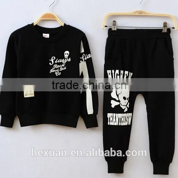 Lovely Kids Autumn Clothing Set Fashion Children Cotton 2 Pcs Clothes Set Long Sleeve Solid Top And Stripes Pant Set photo-2