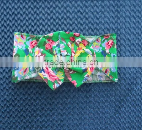 XF-421 Wholesale Fashion Children's Hair Accessories Fancy Baby Girls Headbands Floral Pattern Hairband
