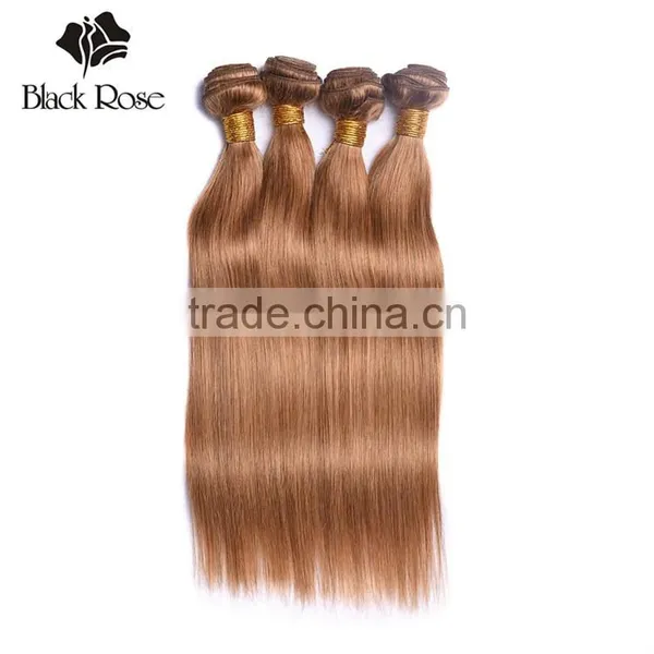 27# Straight Wave Dyeable Honey Blonde Brazilian Hair Weave Prices photo-3