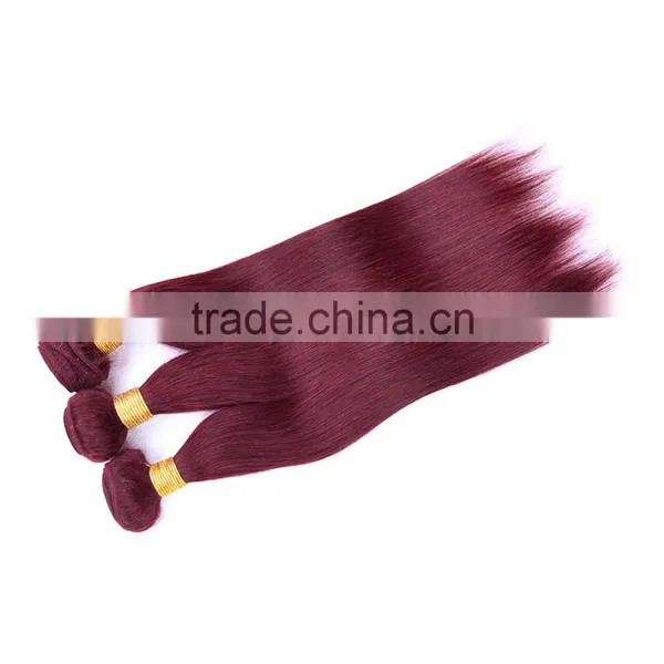 Best Selling Products In America Hair Weaving 99j Color Unprocessed Virgin Malaysian Straight Hair photo-5