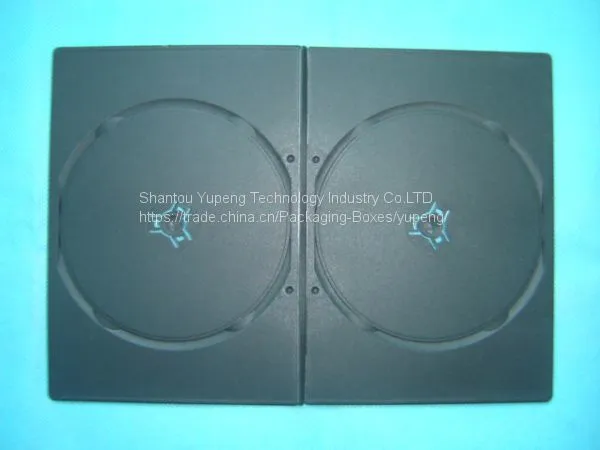 5mm Slim Double Dvd Box Slim Dvd Case Slim Dvd Cover Rectange Black (YP-D808H) photo-2