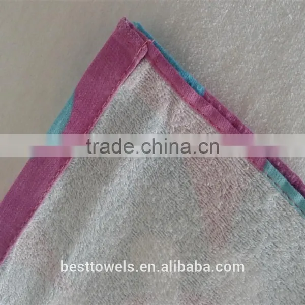 China Supplier Wholesale Cotton Flower Custom Printed Beach Towel photo-4
