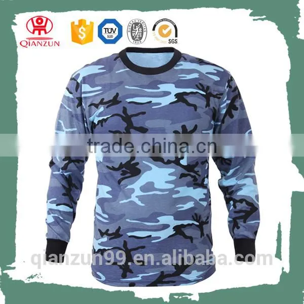 Custom Camo Men Long Sleeves Collar T-shirt Wholesale Cheap photo-5