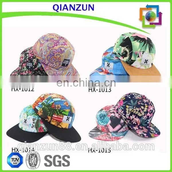 Custom Leather Patch Label 5 Panel/ 5-panel Camper Hat photo-4