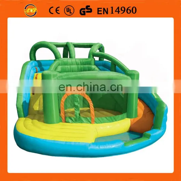 Wheel Inlatable Slide for Water Play,swerve Inflatable Water Slide