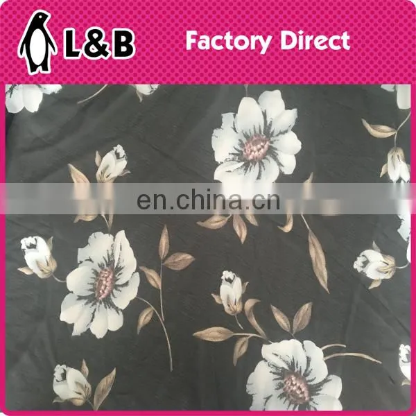 2017digital Print Fabric Polyester Flower Bubble Chiffon Fabric photo-3