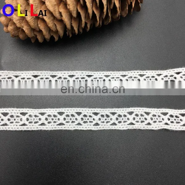 OLCT453 1.0cm Fashion Blue Cotton Crochet Guipure Tillle Lace Trimming for Ladies photo-5