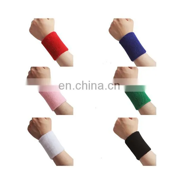 2017 Fashion OEM Cotton Terry Sports Wristband With Logo photo-5