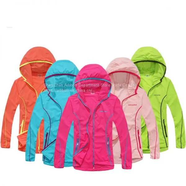 Outdoor Sports Thin Sunproof Nylon Woman Skin Clothes photo-5