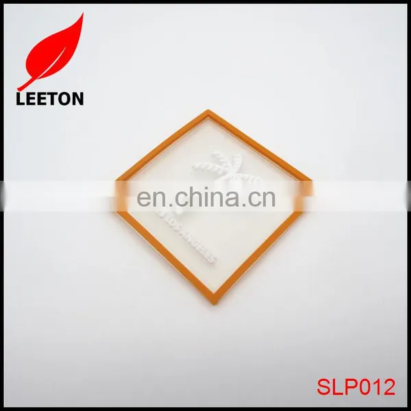 Factory Custom Plastic Square Logo Badge for Garment photo-5