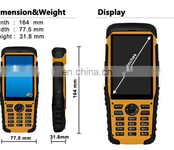 Multifunction Rugged Handheld Computer with GPS arcode scanner and WiFi (S200)