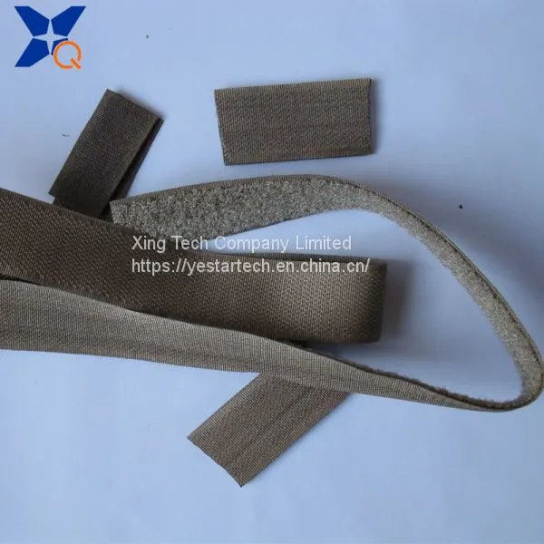 Pure Silver Plated Conductive Nylon Hook and Loop Tape Shielding Electromagnetic Wave Radiation 25mm Width-XTAA073 photo-2
