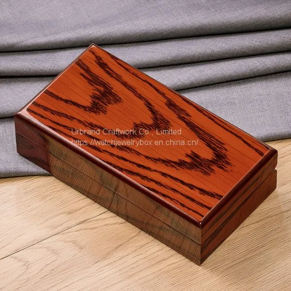 High-grade Alligator Strap Box Light Paint Strap Packaging Display Box Wooden Box Custom photo-3