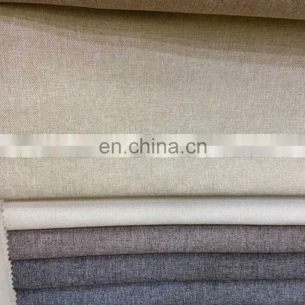 Sofa Fabric High Quality Upholster 100% Polyester Woven Trending Products Coating Sofa Linen Look Fabric photo-6