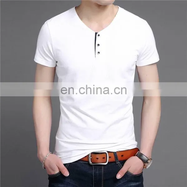 Mens 2020 Summer Stretch Cotton t Shirt photo-5