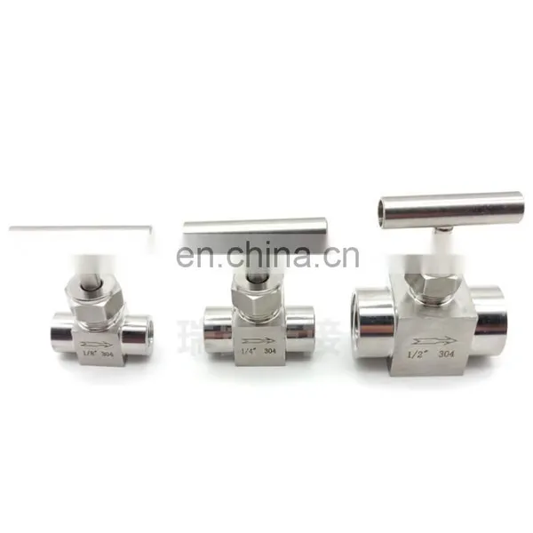 304 Stainless Steel Inner Needle Valve G1/4 One-handle Handle Flow Needle Valve photo-5