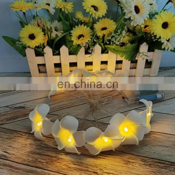 LED Frangipani Flower String Light Fairy Light For Home Party Wedding Decoration photo-2