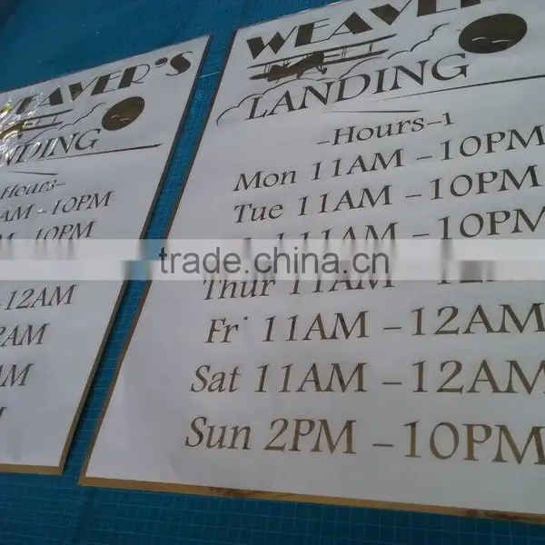 Window Lettering Sticker Kiss Cut Gold Sticker Decoration photo-3